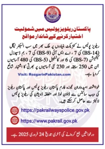 Pakistan Railway Police Jobs 2025