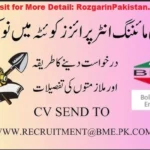 Bolan Mining Enterprises Quetta Jobs 2025