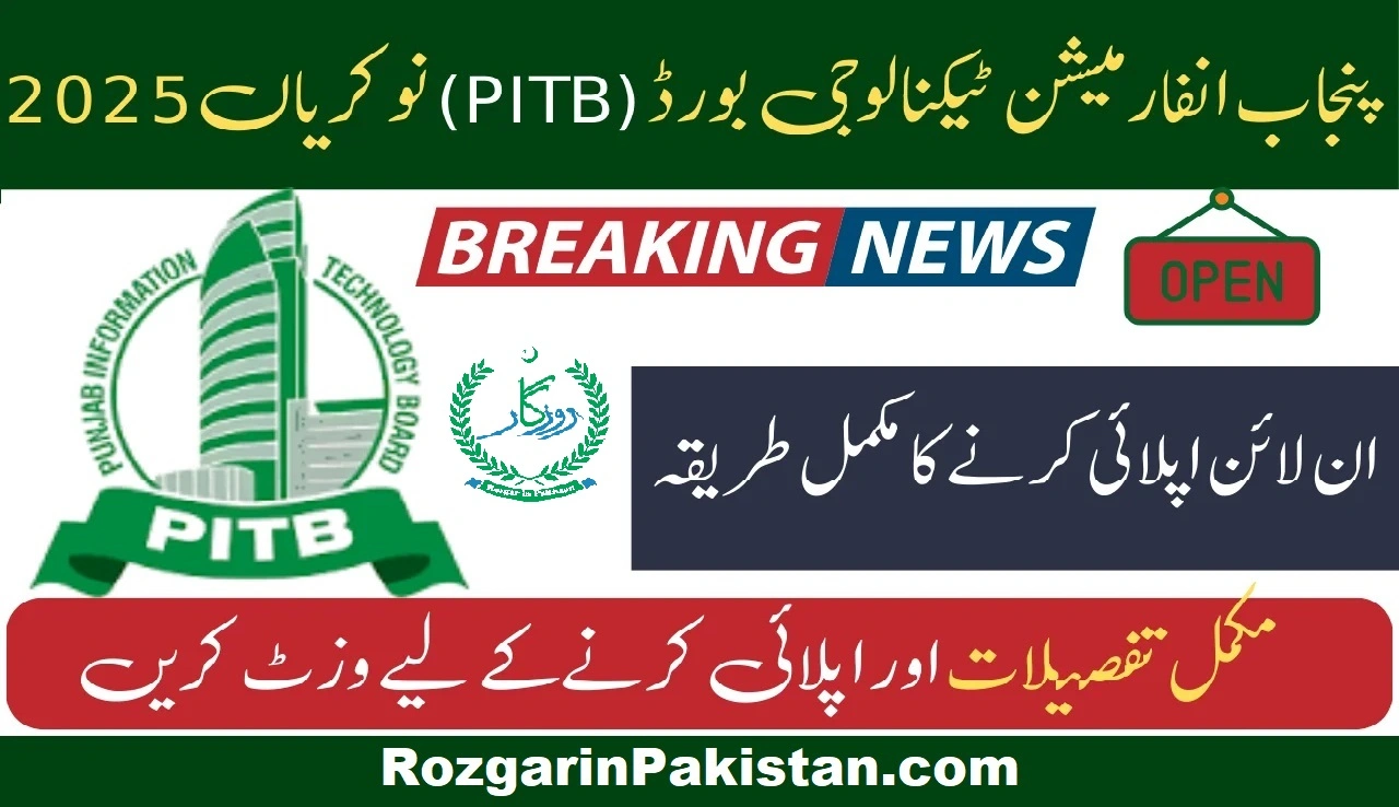 PITB Jobs May 2025