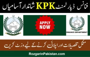 Finance Department KPK Jobs 2025