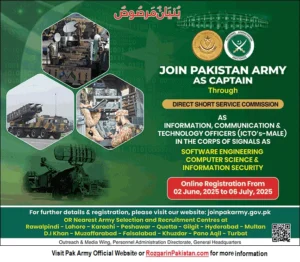 Join Pak Army Jobs 2025