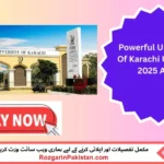 University of Karachi Jobs 2025